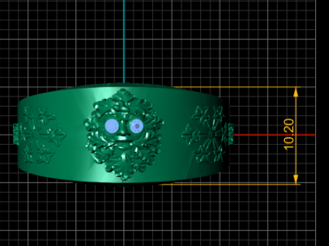 Skull ring pandant 3d printable model 3D 프린트 모델