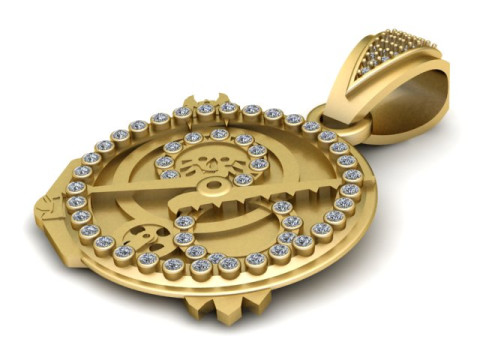 San Judas PANDANT 3D PRINTABLE MODAL 3D-Druckmodell