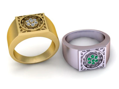 Oriental Design Ring PANDANT 3D PRINTABLE MODAL 3D Print Model