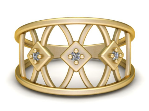 Stainless Steel ring PANDANT 3D PRINTABLE MODAL 3Dプリントモデル