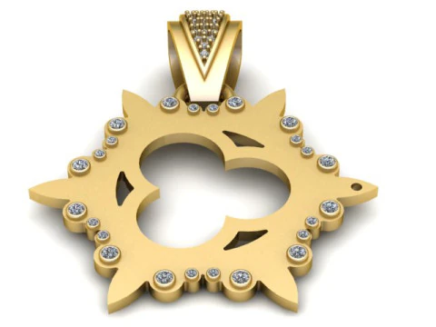 고난 펜던트 3D 인쇄 가능 모델 3D 프린트 모델