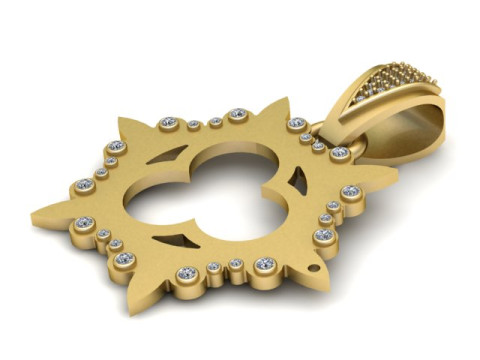 Hardship PANDANT 3D PRINTABLE MODAL Model Cetak 3D