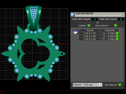 Hardship PANDANT 3D PRINTABLE MODAL Model Cetak 3D