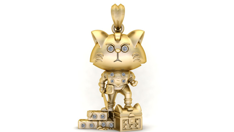 Naughty PANDANT 3D PRINTABLE MODAL 3D Baskı Modeli .c4d .max .obj .3ds .fbx .stl .blend