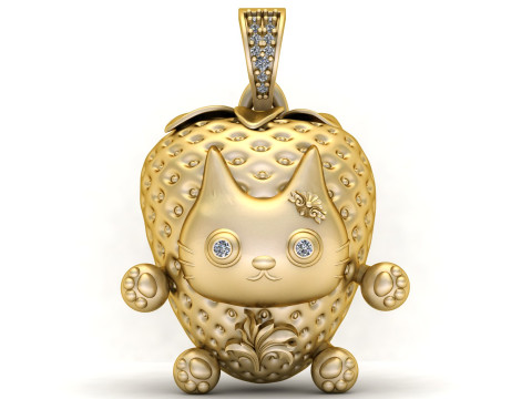KITTY PANDANT 3D PRINTABLE MODAL Modello di stampa 3D