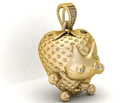 KITTY PANDANT 3D PRINTABLE MODAL Modello di stampa 3D