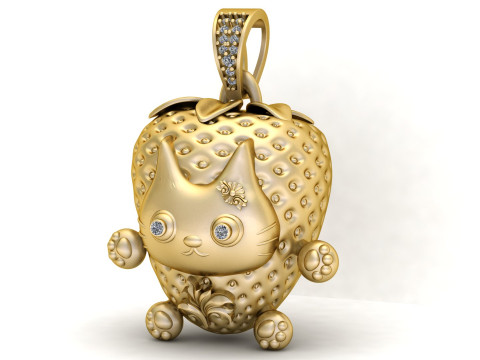 KITTY PANDANT 3D PRINTABLE MODAL Modello di stampa 3D