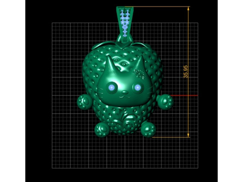 KITTY PANDANT 3D PRINTABLE MODAL Modello di stampa 3D