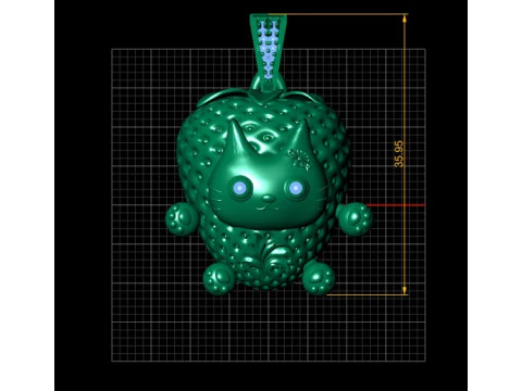 KITTY PANDANT 3D PRINTABLE MODAL 3D Print Model