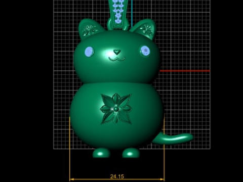 TREADY CUTE PANDANT 3D PRINTABLE MODAL 3D Print Model