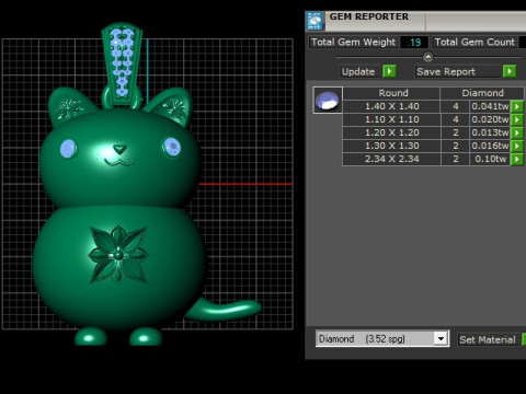 TREADY CUTE PANDANT 3D PRINTABLE MODAL 3D Print Model