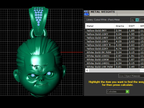 Vintage Crystal PANDANT 3D PRINTABLE MODAL Modèles 3D en vedette