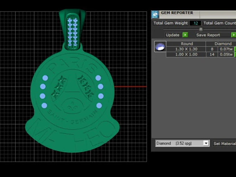 JINAO European PANDANT 3D PRINTABLE MODAL 3D Print Model