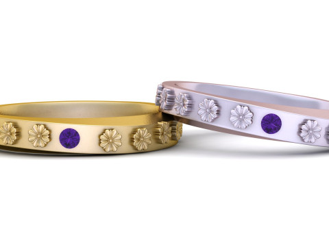 Dainty Birthstone Ring PANDANT 3D PRINTABLE MODAL 3Dプリントモデル