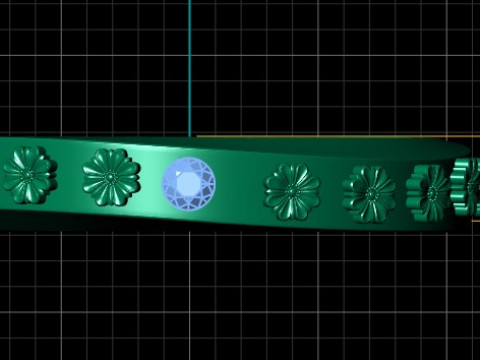 Dainty Birthstone Ring PANDANT 3D PRINTABLE MODAL 3Dプリントモデル
