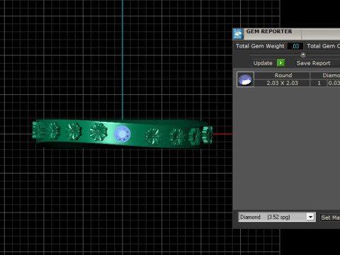 Dainty Birthstone Ring PANDANT 3D PRINTABLE MODAL 3Dプリントモデル
