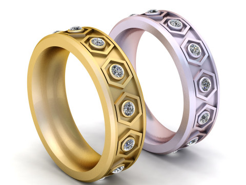 Gents Rings PANDANT 3D PRINTABLE MODAL Modèles 3D en vedette