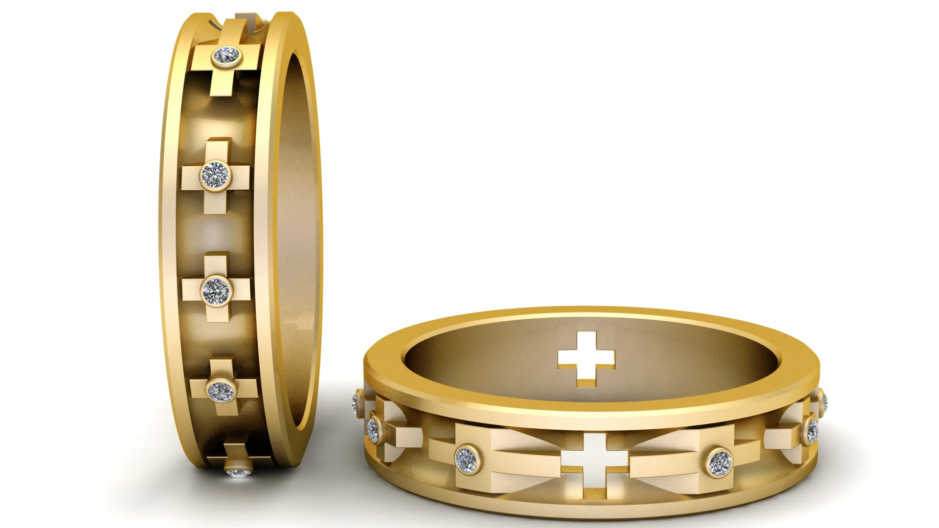 Rings in Austin PANDANT 3D PRINTABLE MODAL 3D Print Model .c4d .max .obj .3ds .fbx .stl .blend 