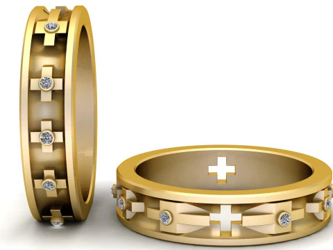 Rings in Austin PANDANT 3D PRINTABLE MODAL 3D Print Model