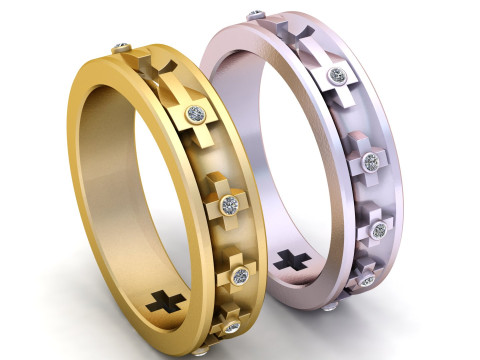 Rings in Austin PANDANT 3D PRINTABLE MODAL Modèles 3D en vedette