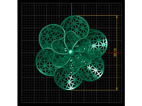 Vertical Subha Gold PANDANT 3D PRINTABLE MODAL 3Dプリントモデル