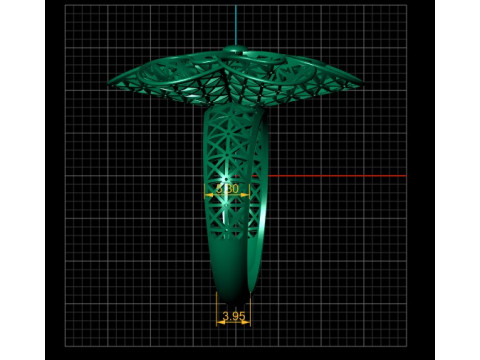 Vertical Subha Gold PANDANT 3D PRINTABLE MODAL 3Dプリントモデル
