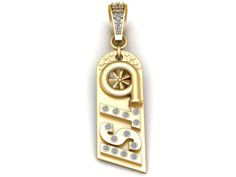 Tryzub KOLYE 3D YAZDIRILABİLİR MODEL 3D Baskı Modeli