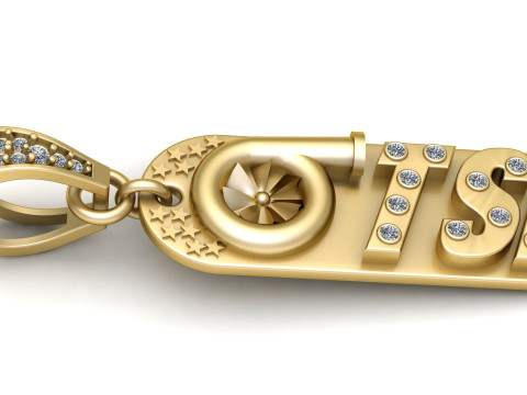 Tryzub PANDANT 3D PRINTABLE MODAL 3Dプリントモデル