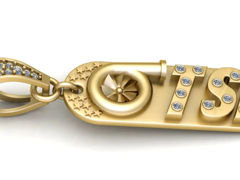 Tryzub PANDANT 3D PRINTABLE MODAL 3D Print Model