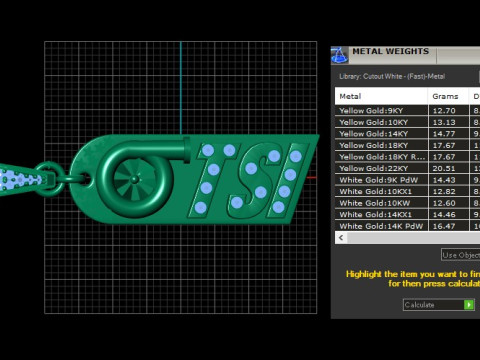Tryzub PANDANT 3D PRINTABLE MODAL 3Dプリントモデル