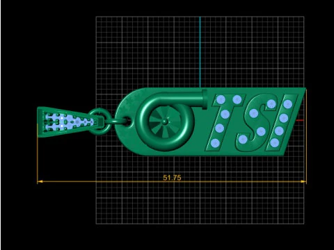 Tryzub PANDANT 3D PRINTABLE MODAL 3D Print Model
