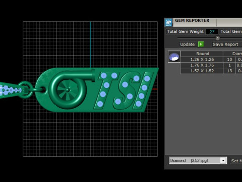 Tryzub PANDANT 3D PRINTABLE MODAL 3Dプリントモデル