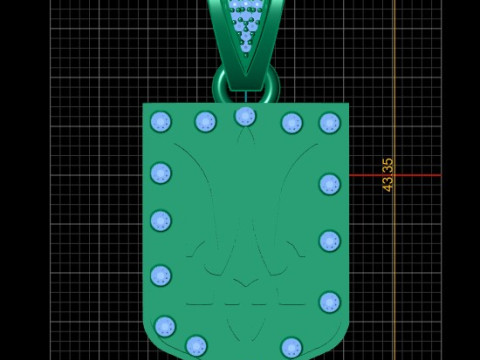 Solitaire RING PANDANT 3D PRINTABLE MODAL Modello di stampa 3D