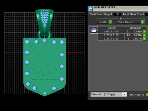 Solitaire RING PANDANT 3D PRINTABLE MODAL 3D Print Model
