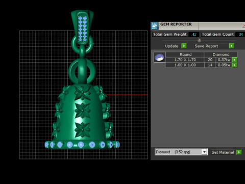 GOLDEN CAR PANDANT 3D PRINTABLE MODAL 3D 打印模型