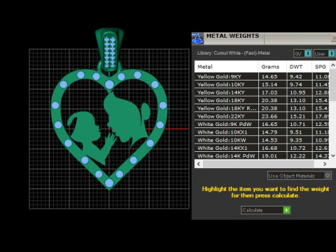 HEART PANDANT 3D PRINTABLE MODAL 3D 打印模型