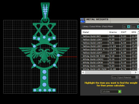 Brass Inquisitorial PANDANT 3D PRINTABLE MODAL Modèles 3D en vedette