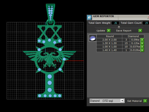 Brass Inquisitorial PANDANT 3D PRINTABLE MODAL Modèles 3D en vedette