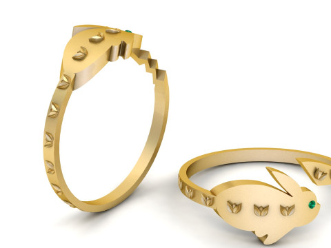 RING PANDANT 3D PRINTABLE MODAL Modello di stampa 3D