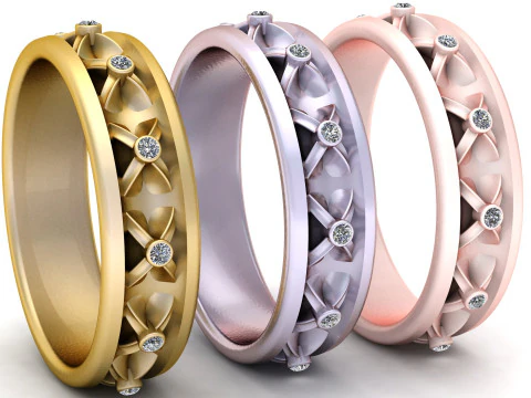 ROUND RING PANDANT 3D PRINTABLE MODAl 3D Print Model