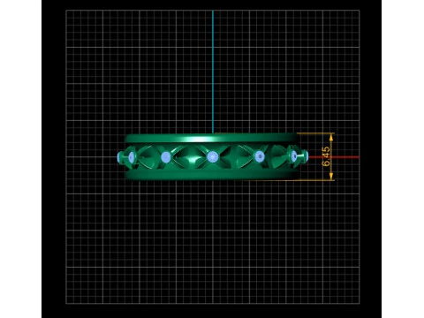 ROUND RING PANDANT 3D PRINTABLE MODAl 3D Print Model