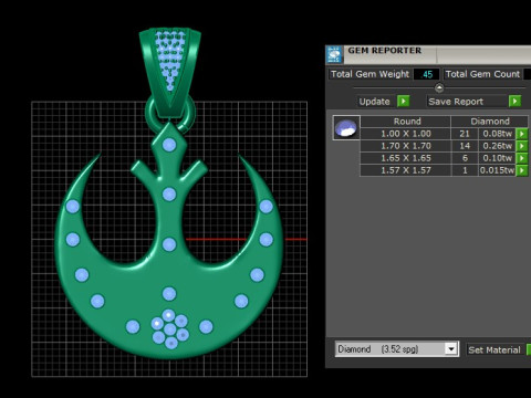 Star Wars PANDANT 3D PRINTABLE MODAL 3D Принт Модель