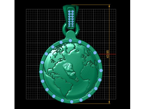 Auriga Fine PANDANT 3D PRINTABLE MODAL Modello di stampa 3D