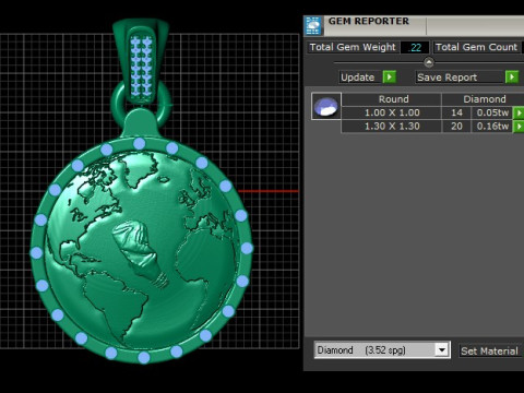 Auriga Fine PANDANT 3D PRINTABLE MODAL Modello di stampa 3D