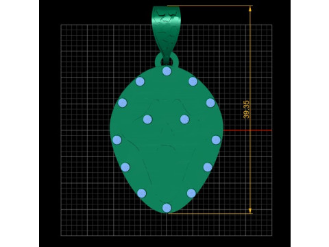 ZHUKOU PANDANT 3D PRINTABLE MODAL 3D प्रिंट मॉडल