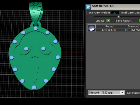 ZHUKOU PANDANT 3D PRINTABLE MODAL 3D प्रिंट मॉडल