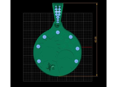Potiy Cubic PANDANT 3D PRINTABLE MODAL 3D Druckmodell