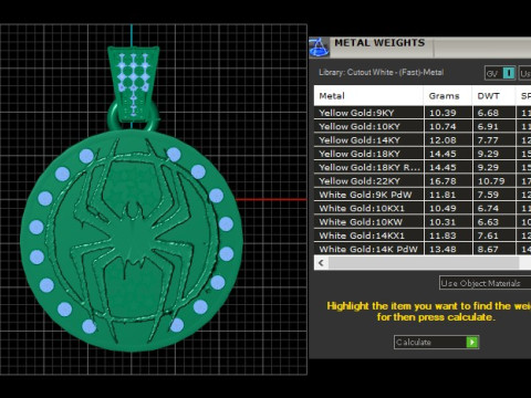 Spiderman PANDANT 3D PRINTABLE MODAL Modelo de Impressão 3D
