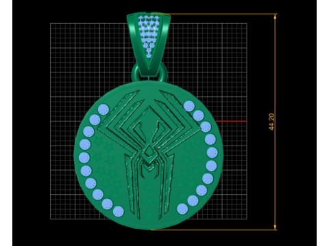 Stylish Spiderman PANDANT 3D PRINTABLE MODAL 3D 프린트 모델