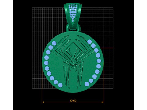 Stylish Spiderman PANDANT 3D PRINTABLE MODAL 3D 프린트 모델